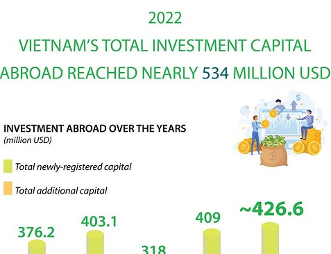 [Infographic] Vietnam’s overseas investment reaches nearly 534 million USD